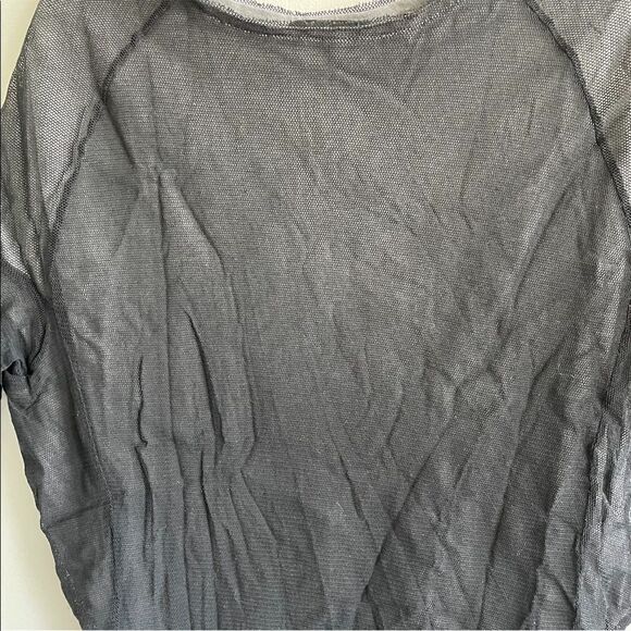 KEDZIOREK Lagenlook Crew Neck Short Sleeve Layered Tunic Dress Black 44 - Picture 12 of 14